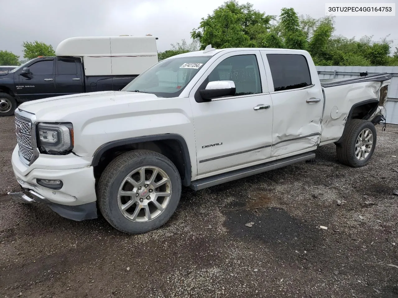 2016 GMC Sierra K1500 Denali VIN: 3GTU2PEC4GG164753 Lot: 57427254