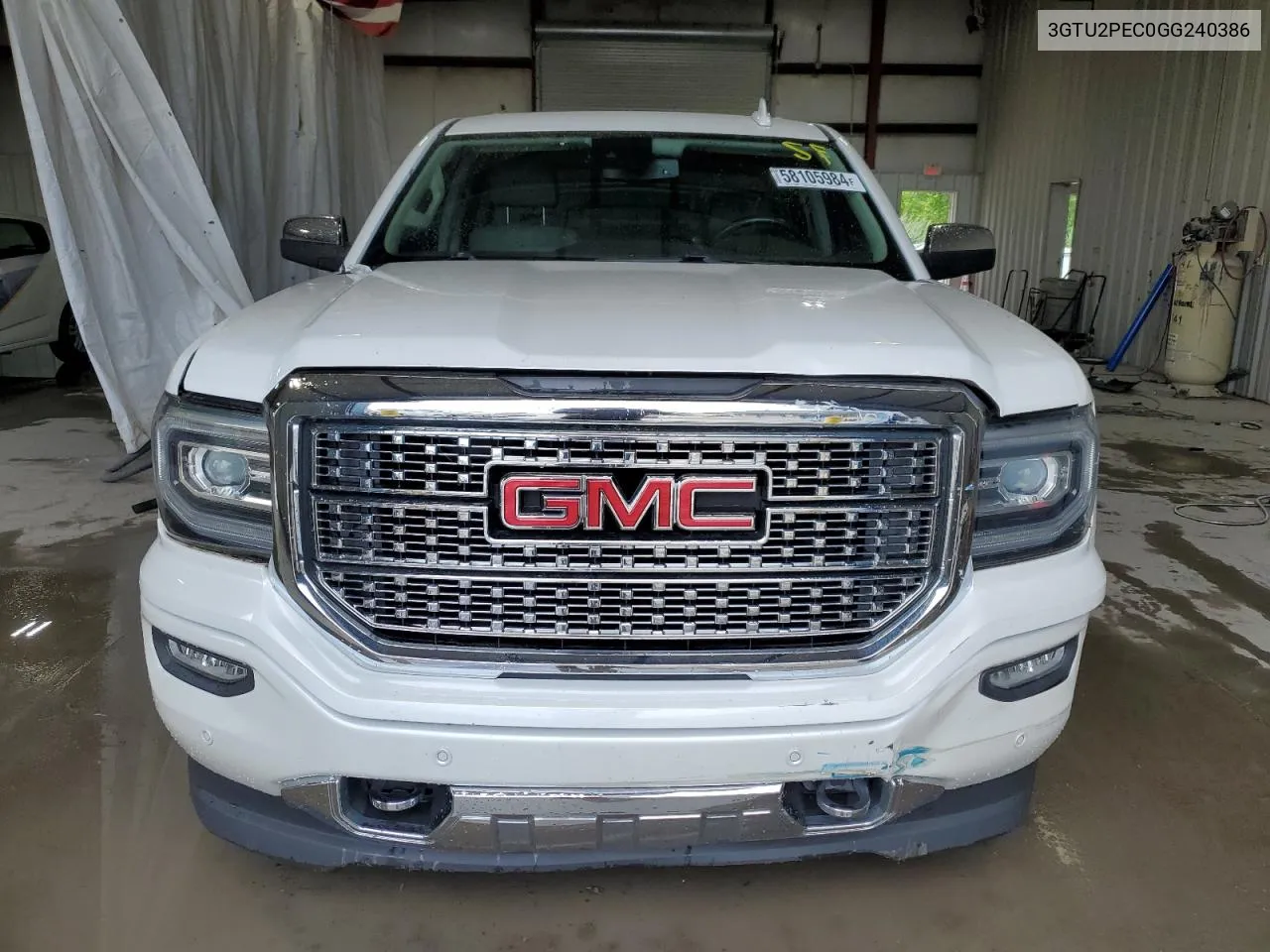 2016 GMC Sierra K1500 Denali VIN: 3GTU2PEC0GG240386 Lot: 58105984