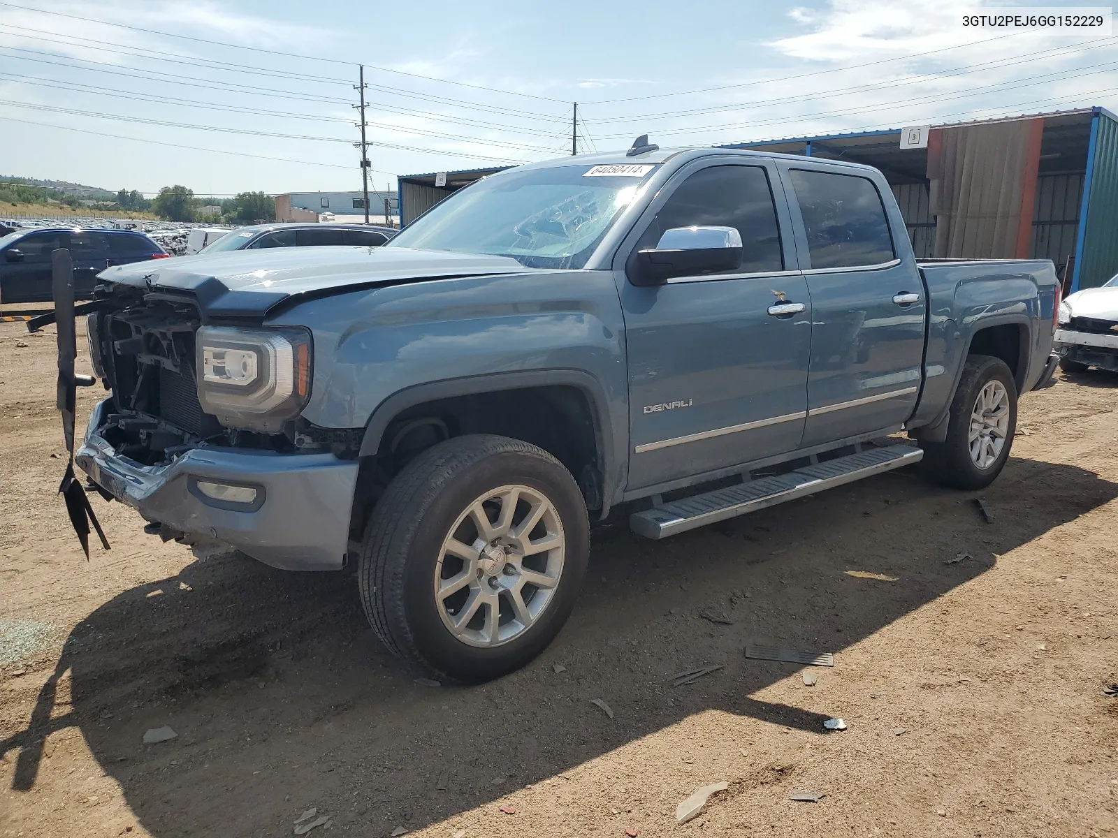 2016 GMC Sierra K1500 Denali VIN: 3GTU2PEJ6GG152229 Lot: 64050414