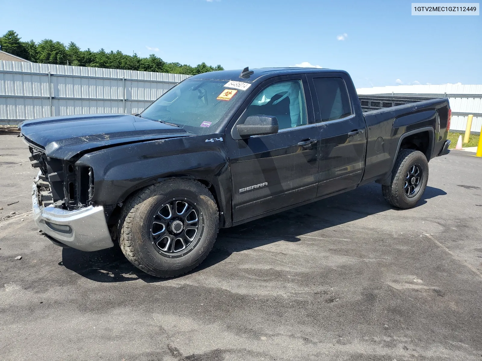 1GTV2MEC1GZ112449 2016 GMC Sierra K1500 Sle