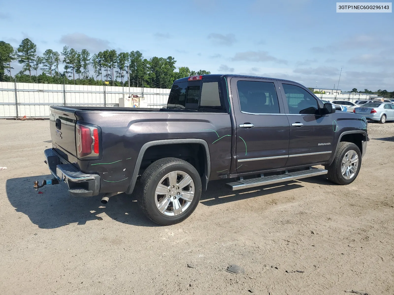 2016 GMC Sierra C1500 Slt VIN: 3GTP1NEC6GG296143 Lot: 65191264