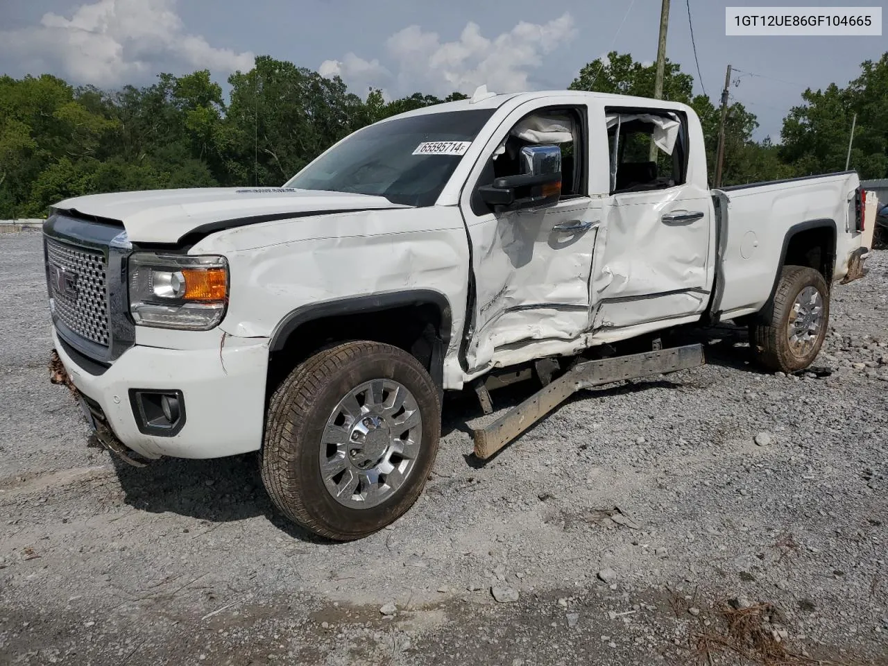 2016 GMC Sierra K2500 Denali VIN: 1GT12UE86GF104665 Lot: 65595714