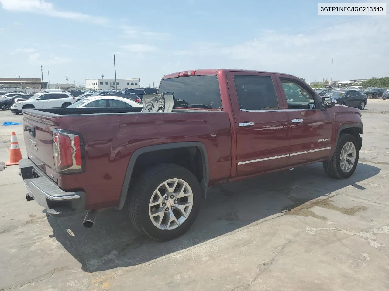 2016 GMC Sierra C1500 Slt VIN: 3GTP1NEC8GG213540 Lot: 68232534