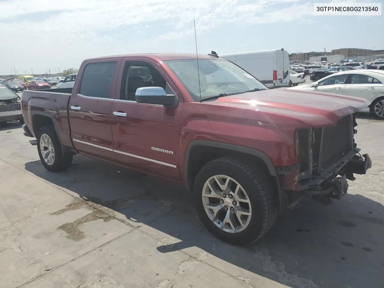 2016 GMC Sierra C1500 Slt VIN: 3GTP1NEC8GG213540 Lot: 68232534