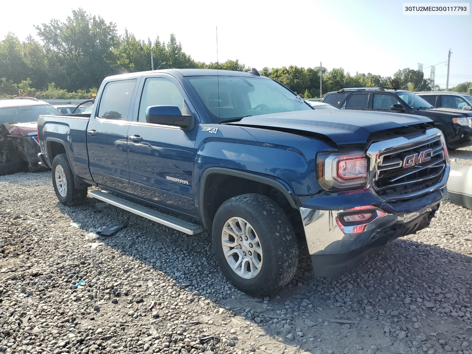 2016 GMC Sierra K1500 Sle VIN: 3GTU2MEC3GG117793 Lot: 68519264