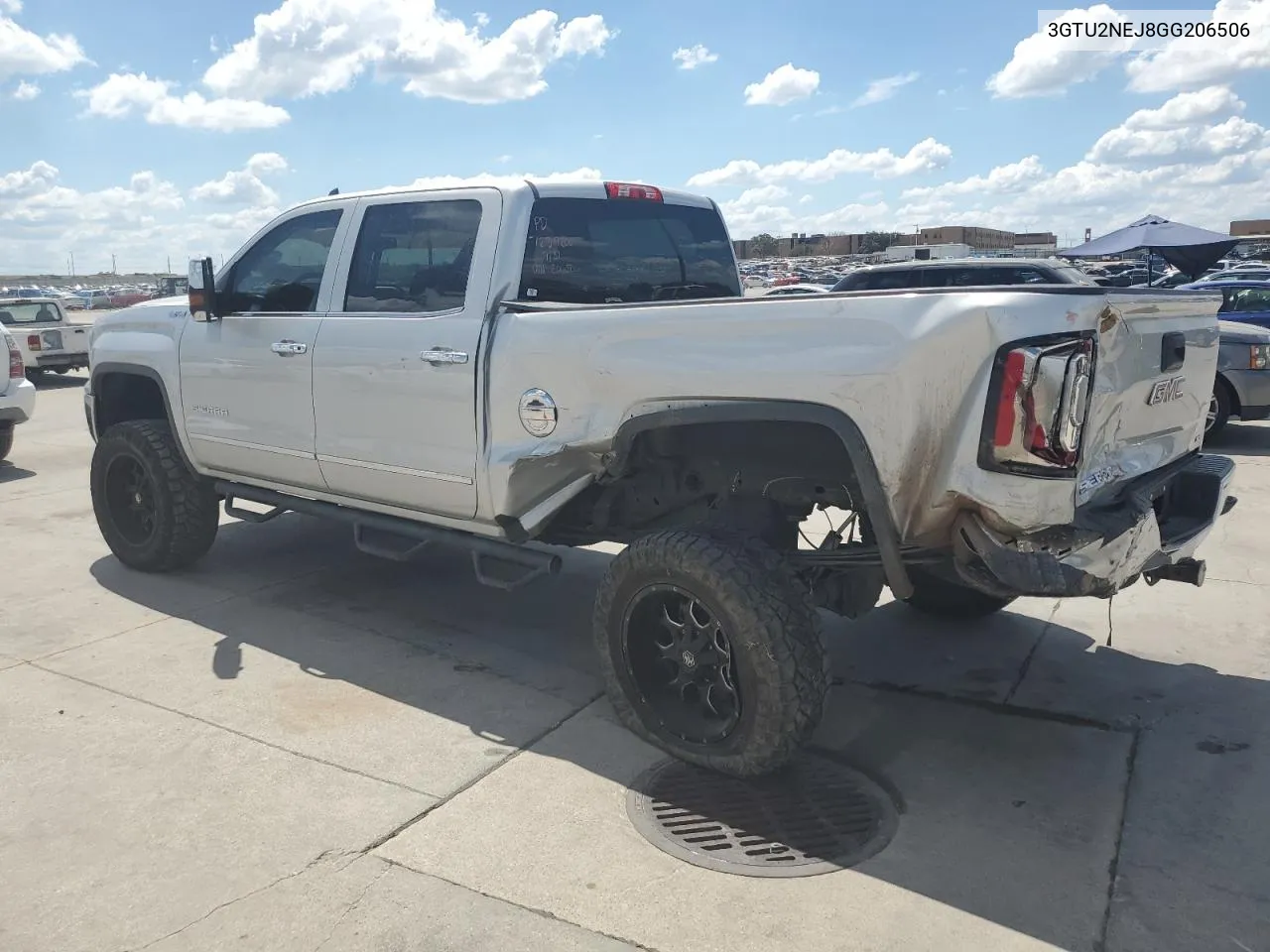 2016 GMC Sierra K1500 Slt VIN: 3GTU2NEJ8GG206506 Lot: 68977034