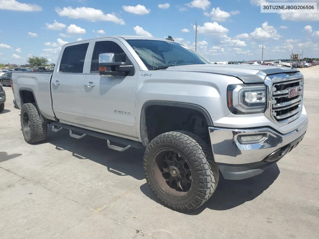 2016 GMC Sierra K1500 Slt VIN: 3GTU2NEJ8GG206506 Lot: 68977034