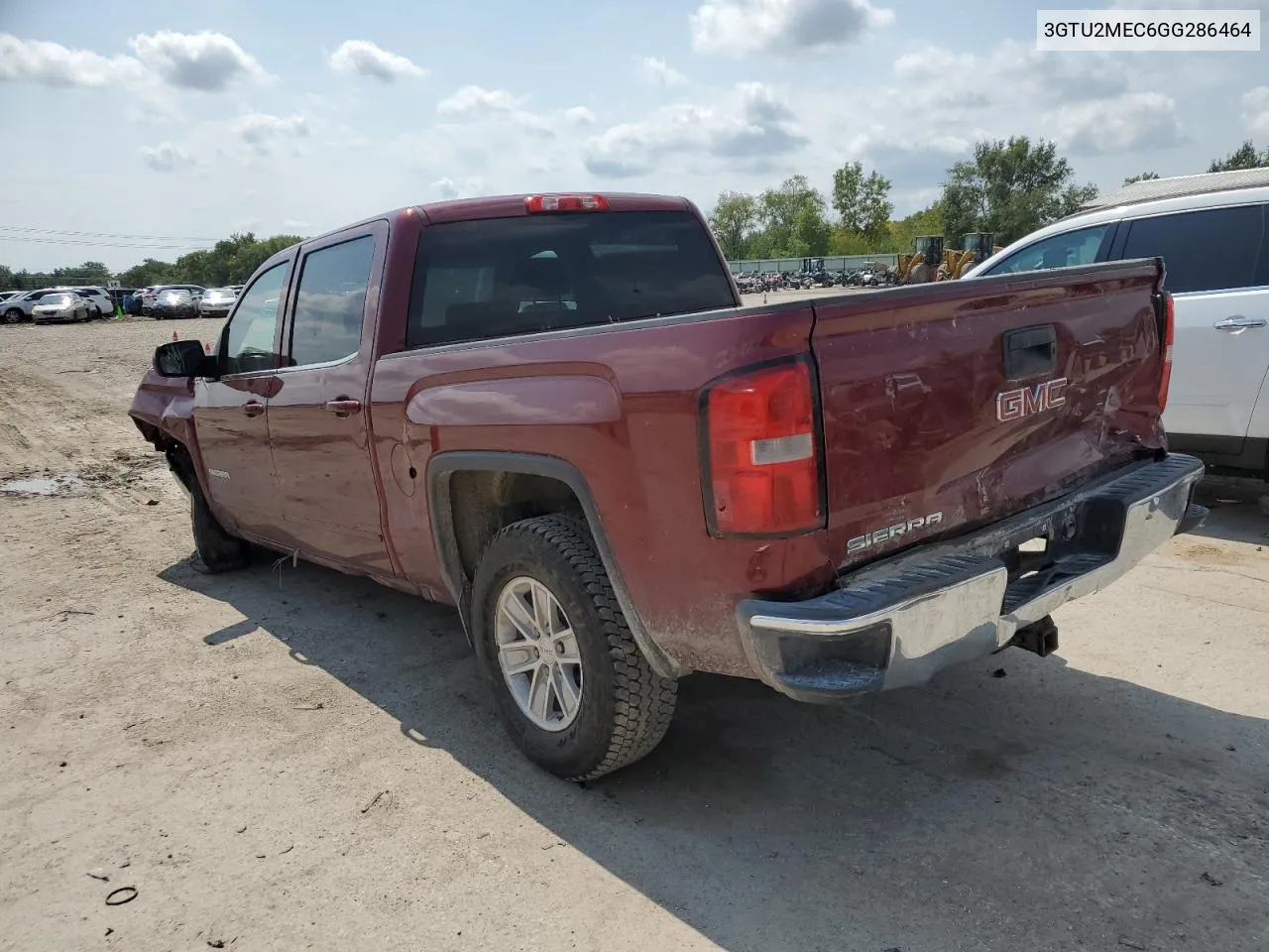 2016 GMC Sierra K1500 Sle VIN: 3GTU2MEC6GG286464 Lot: 69280094