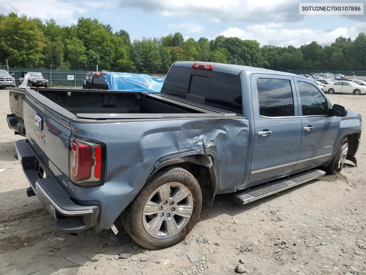 2016 GMC Sierra K1500 Slt VIN: 3GTU2NEC7GG107886 Lot: 69282174