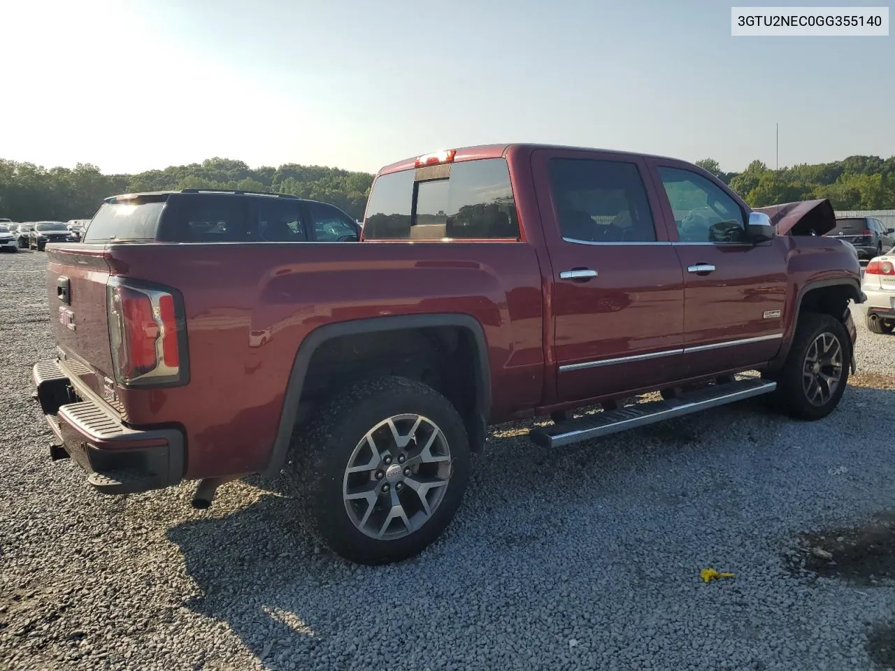 2016 GMC Sierra K1500 Slt VIN: 3GTU2NEC0GG355140 Lot: 69373964