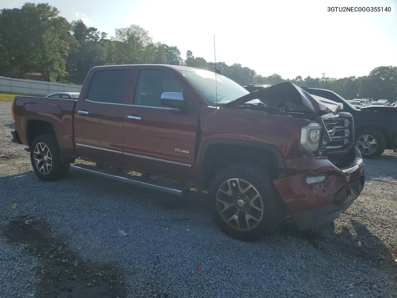 2016 GMC Sierra K1500 Slt VIN: 3GTU2NEC0GG355140 Lot: 69373964