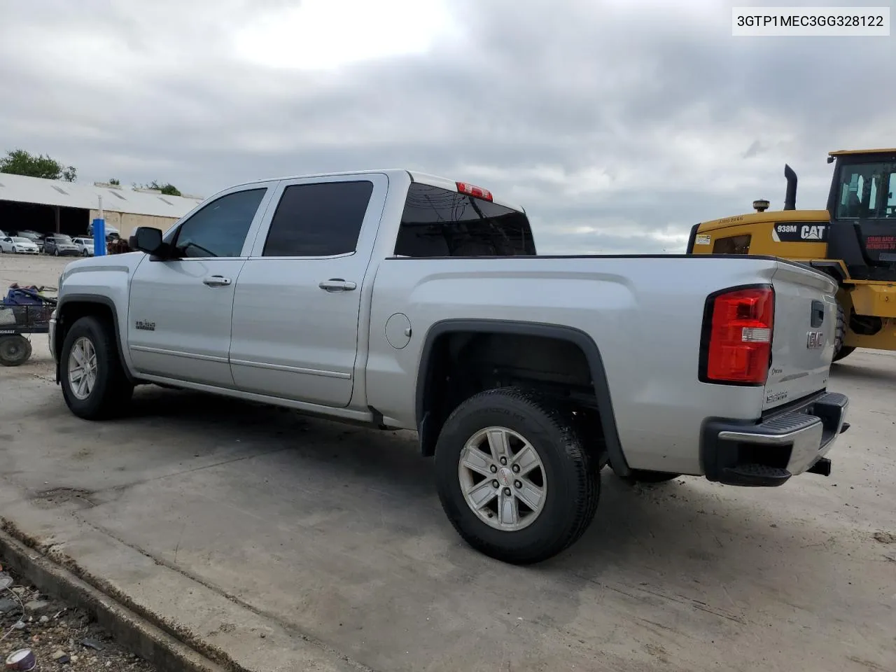 2016 GMC Sierra C1500 Sle VIN: 3GTP1MEC3GG328122 Lot: 70252654