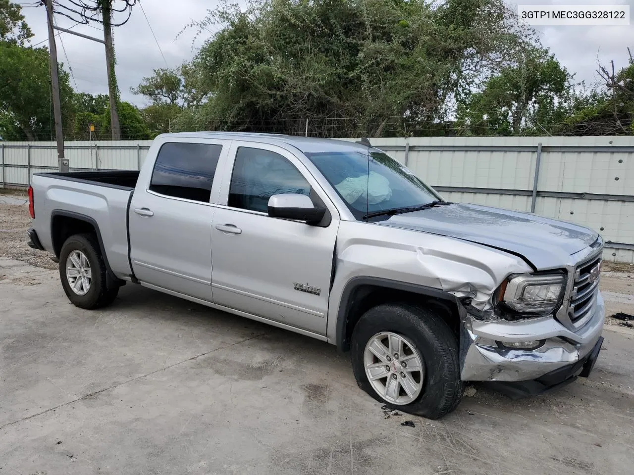 2016 GMC Sierra C1500 Sle VIN: 3GTP1MEC3GG328122 Lot: 70252654