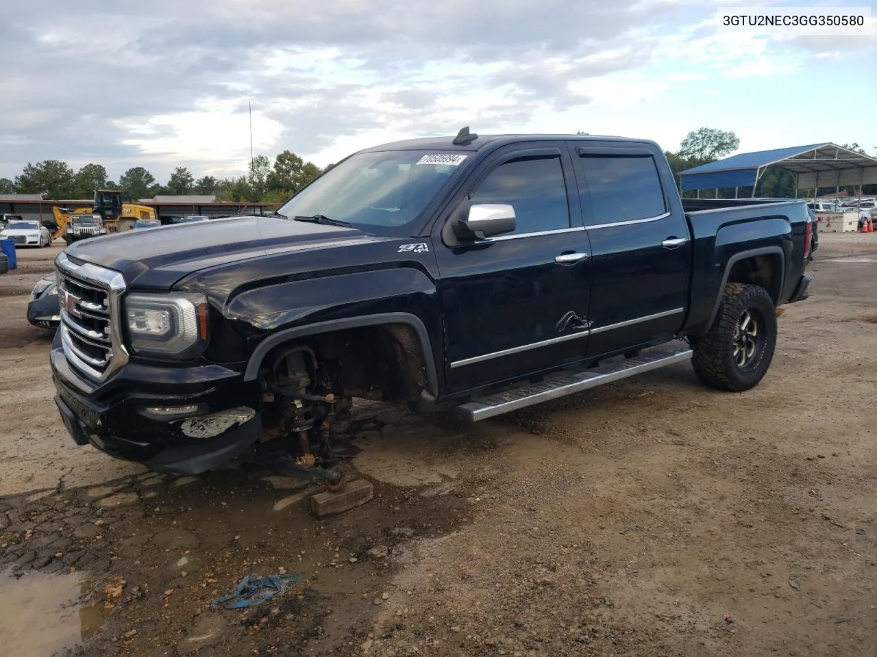 2016 GMC Sierra K1500 Slt VIN: 3GTU2NEC3GG350580 Lot: 70505994