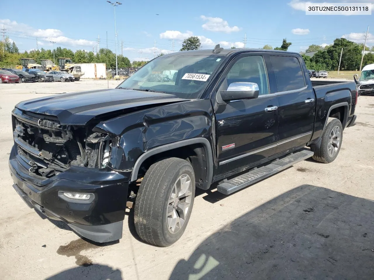 2016 GMC Sierra K1500 Slt VIN: 3GTU2NEC5GG131118 Lot: 70561534