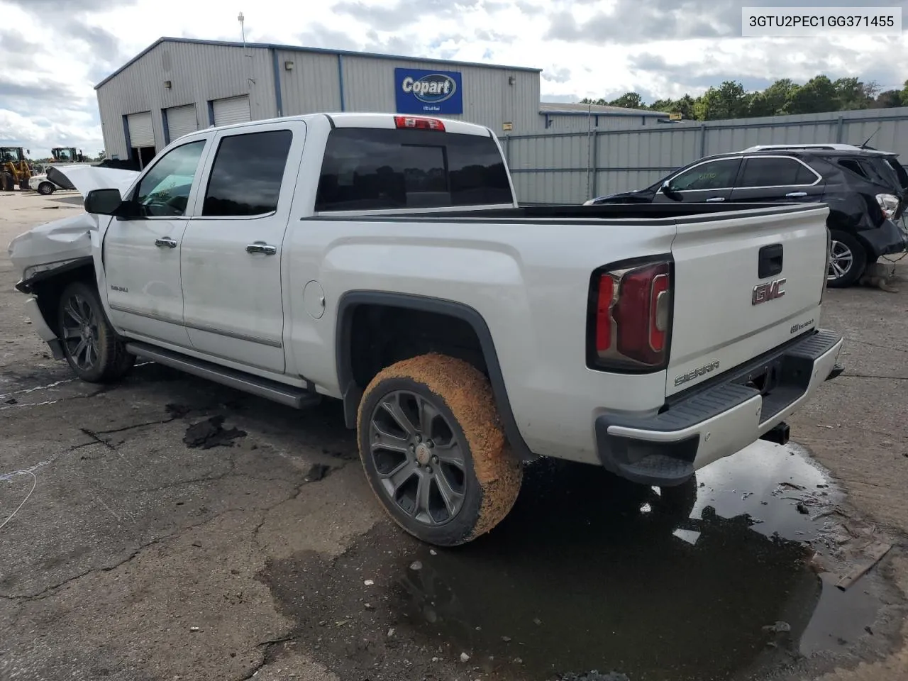 2016 GMC Sierra K1500 Denali VIN: 3GTU2PEC1GG371455 Lot: 71320934