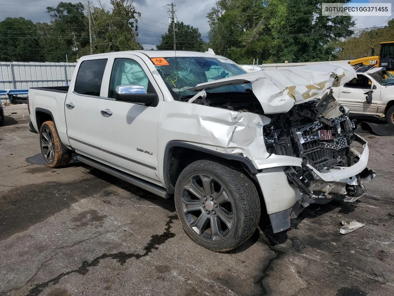 2016 GMC Sierra K1500 Denali VIN: 3GTU2PEC1GG371455 Lot: 71320934