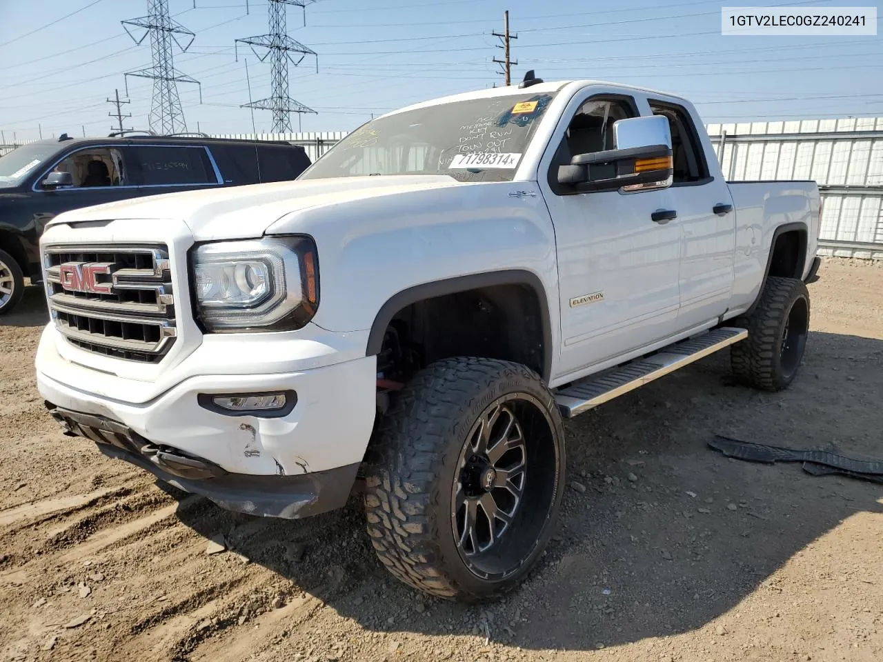 2016 GMC Sierra K1500 VIN: 1GTV2LEC0GZ240241 Lot: 71798314