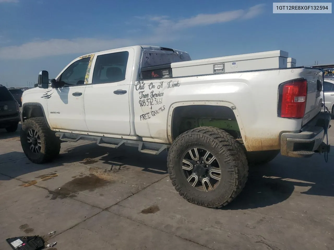 2016 GMC Sierra K2500 Heavy Duty VIN: 1GT12RE8XGF132594 Lot: 72036944