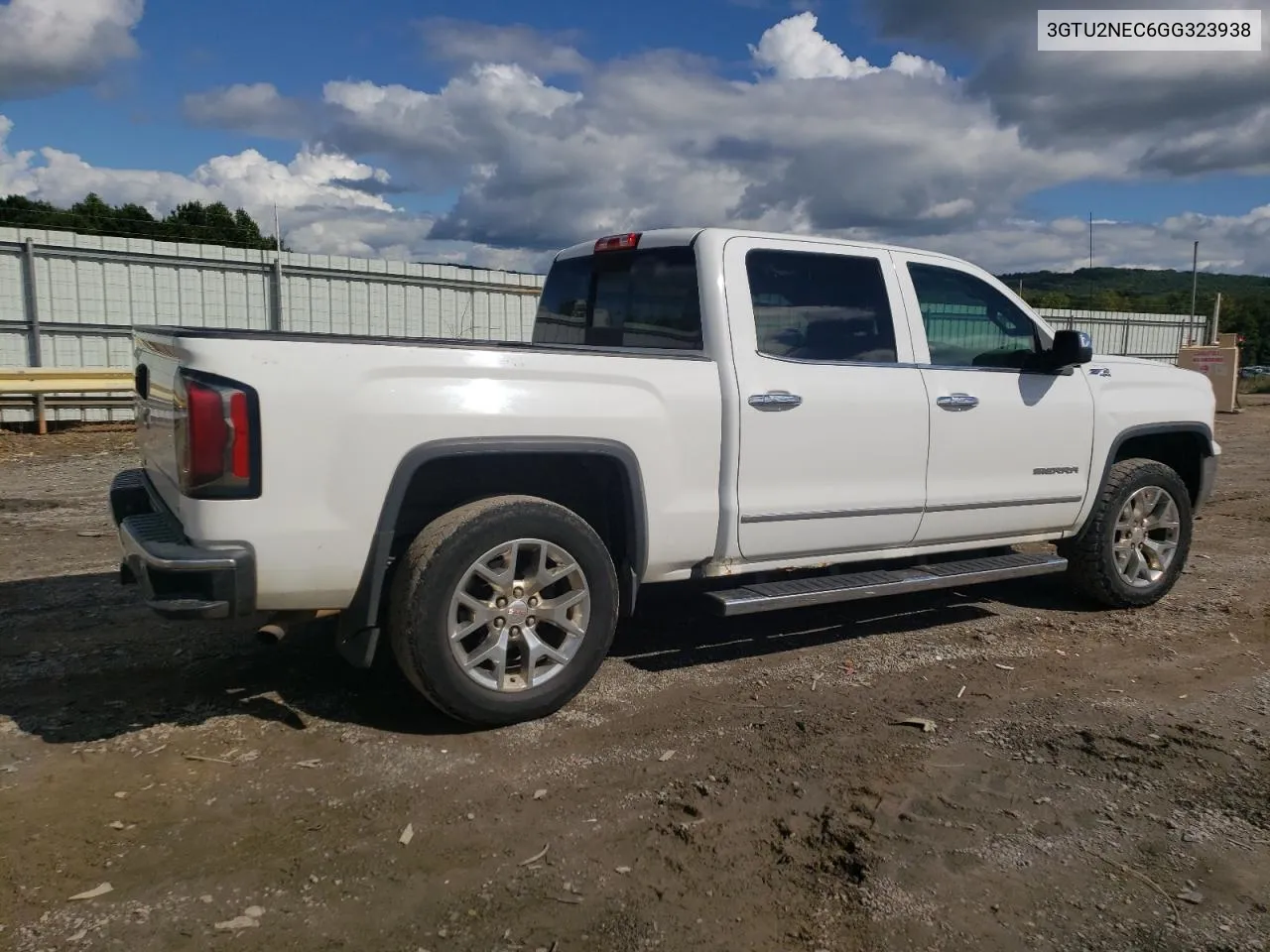 2016 GMC Sierra K1500 Slt VIN: 3GTU2NEC6GG323938 Lot: 72250384