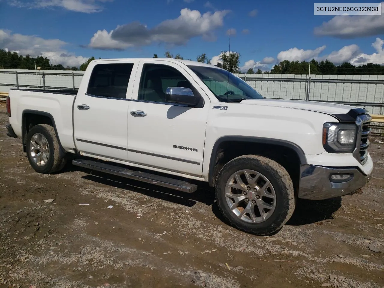 2016 GMC Sierra K1500 Slt VIN: 3GTU2NEC6GG323938 Lot: 72250384