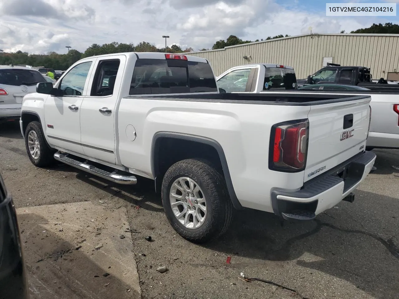 2016 GMC Sierra K1500 Sle VIN: 1GTV2MEC4GZ104216 Lot: 72510014