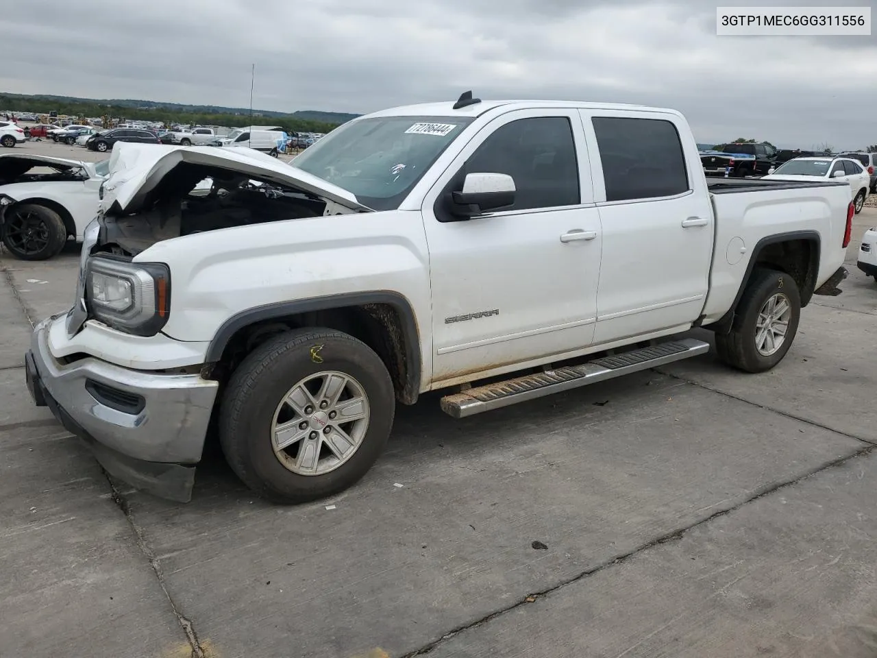 2016 GMC Sierra C1500 Sle VIN: 3GTP1MEC6GG311556 Lot: 72786444