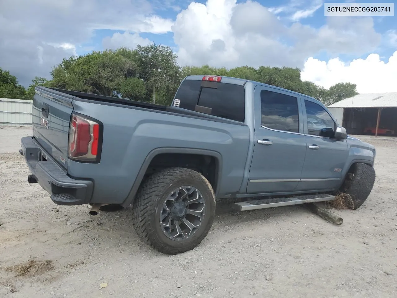 2016 GMC Sierra K1500 Slt VIN: 3GTU2NEC0GG205741 Lot: 72814804