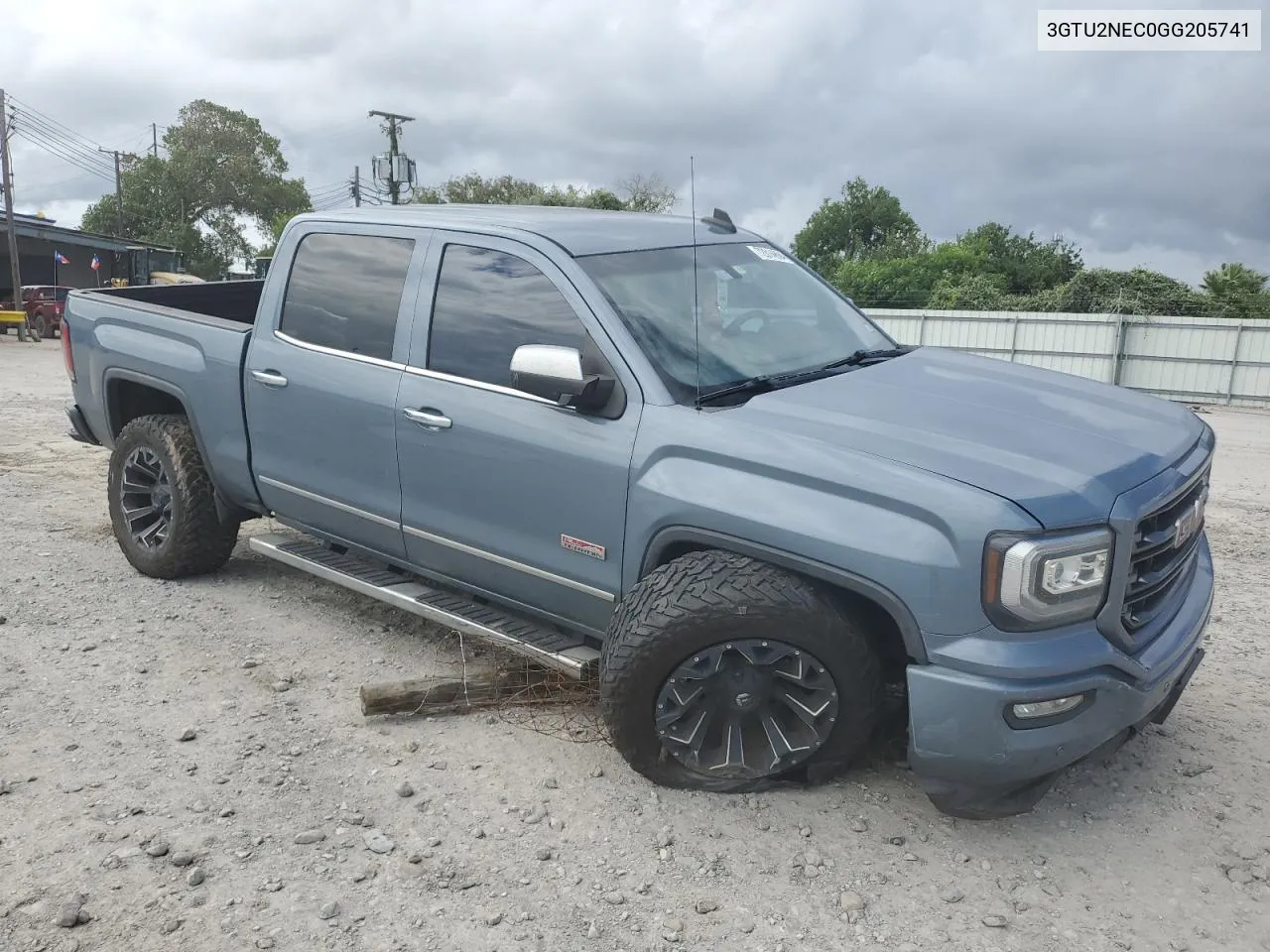 2016 GMC Sierra K1500 Slt VIN: 3GTU2NEC0GG205741 Lot: 72814804