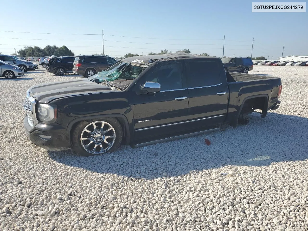 2016 GMC Sierra K1500 Denali VIN: 3GTU2PEJXGG244279 Lot: 72960554