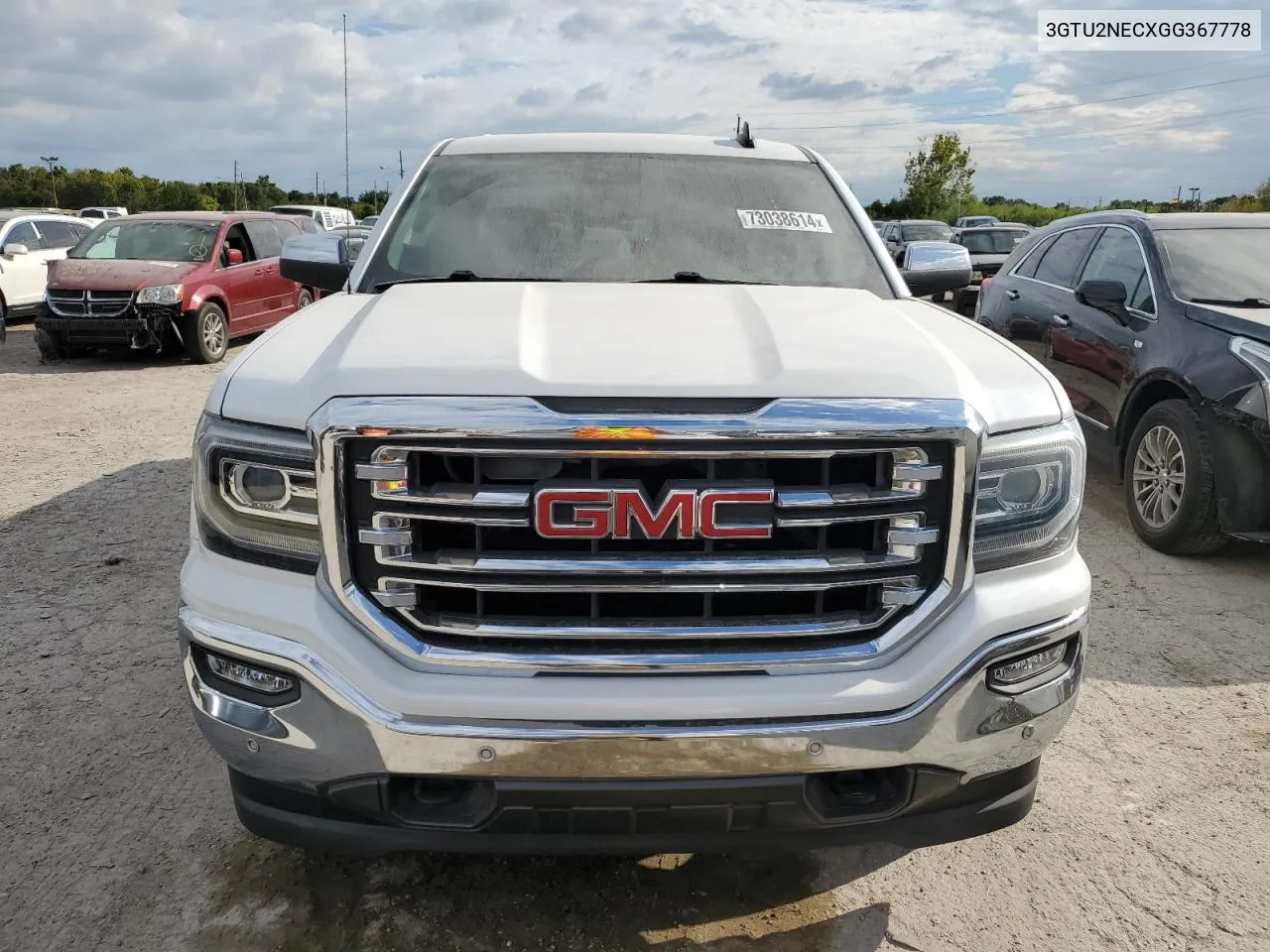 2016 GMC Sierra K1500 Slt VIN: 3GTU2NECXGG367778 Lot: 73038614