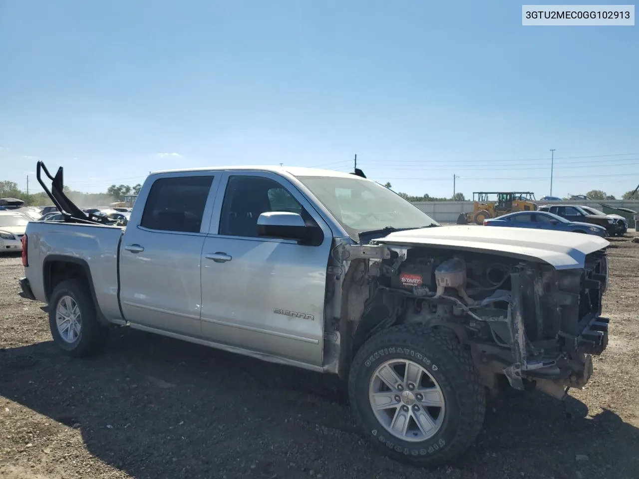 2016 GMC Sierra K1500 Sle VIN: 3GTU2MEC0GG102913 Lot: 73370594