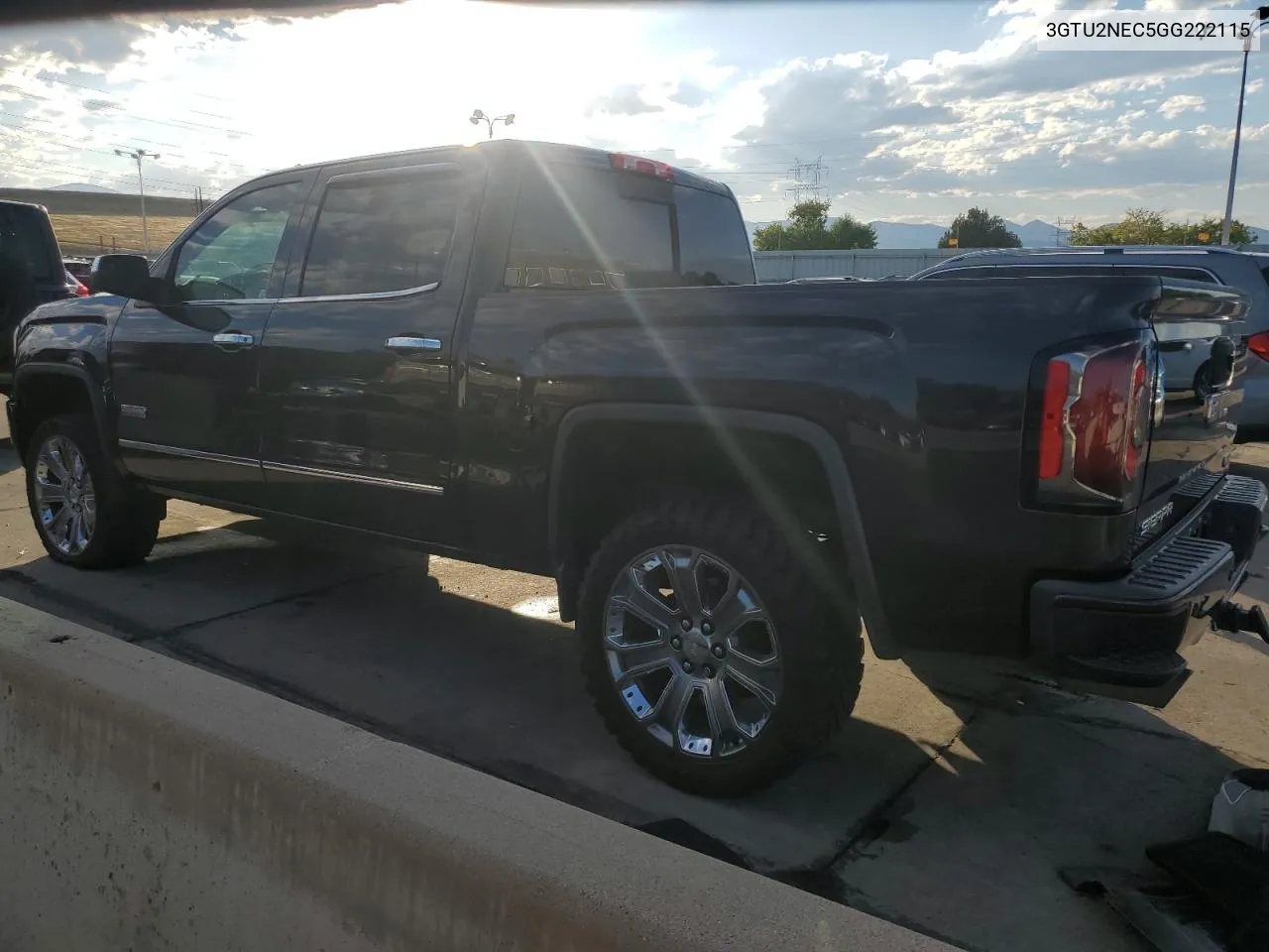 2016 GMC Sierra K1500 Slt VIN: 3GTU2NEC5GG222115 Lot: 73389474