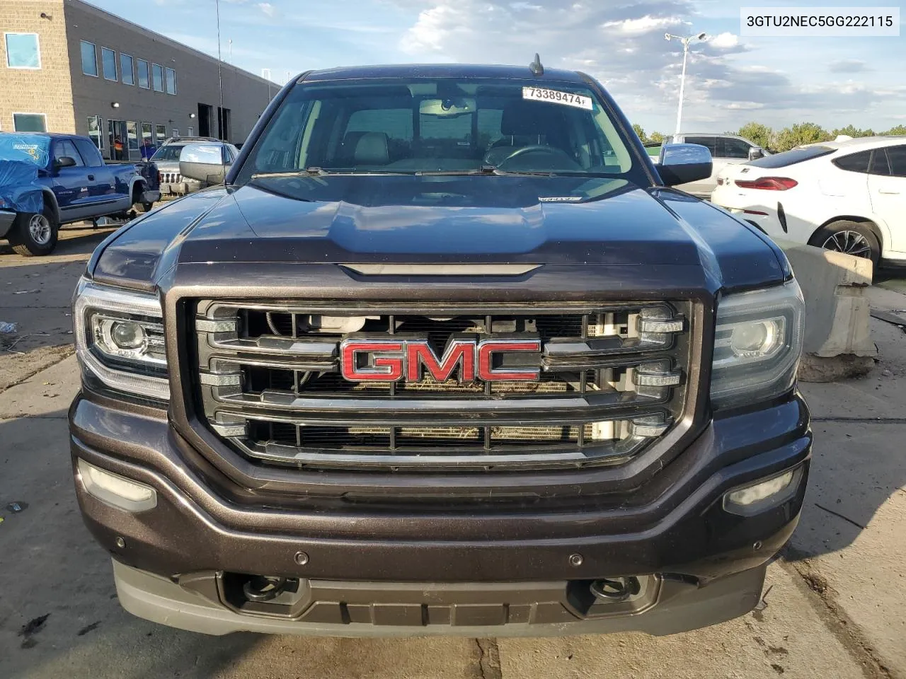 2016 GMC Sierra K1500 Slt VIN: 3GTU2NEC5GG222115 Lot: 73389474