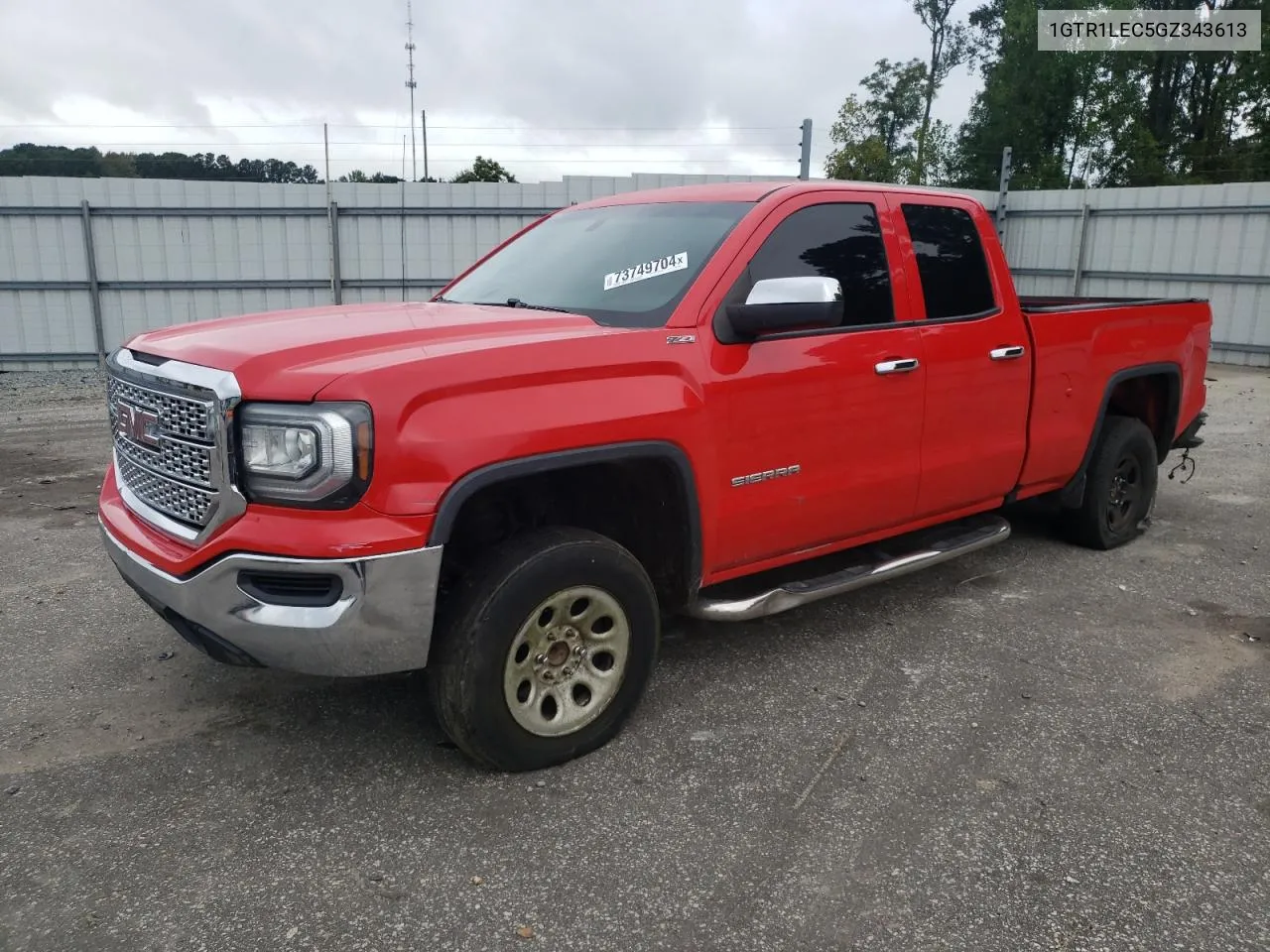 2016 GMC Sierra C1500 VIN: 1GTR1LEC5GZ343613 Lot: 73749704