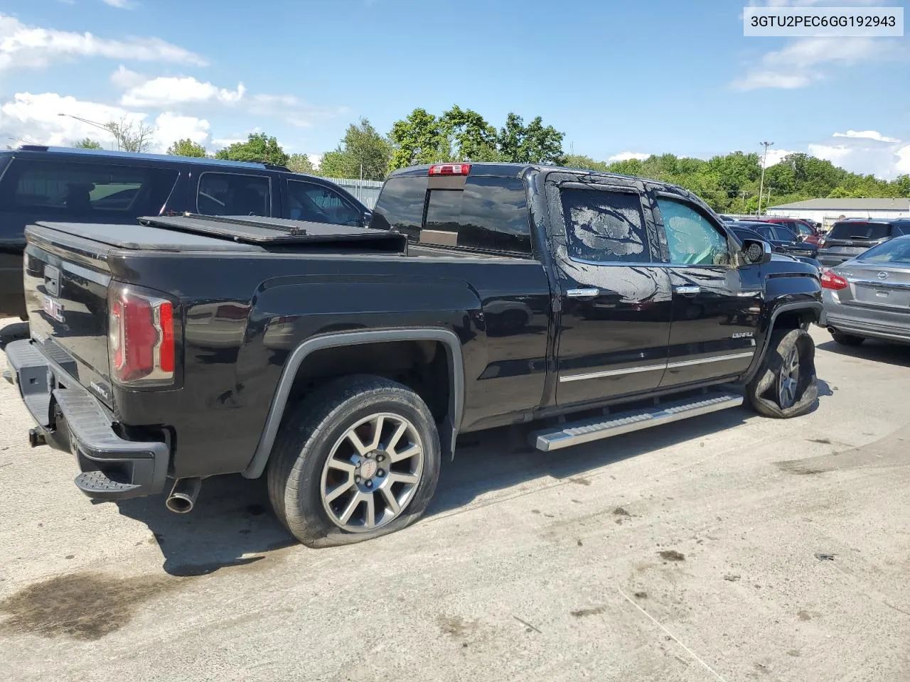 2016 GMC Sierra K1500 Denali VIN: 3GTU2PEC6GG192943 Lot: 73778144