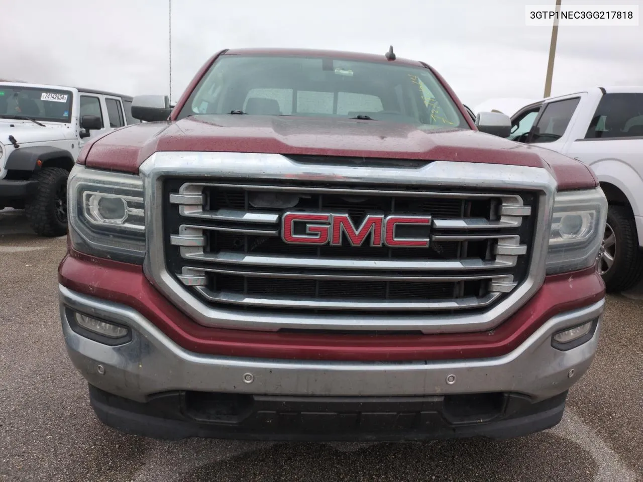 2016 GMC Sierra C1500 Slt VIN: 3GTP1NEC3GG217818 Lot: 73792064