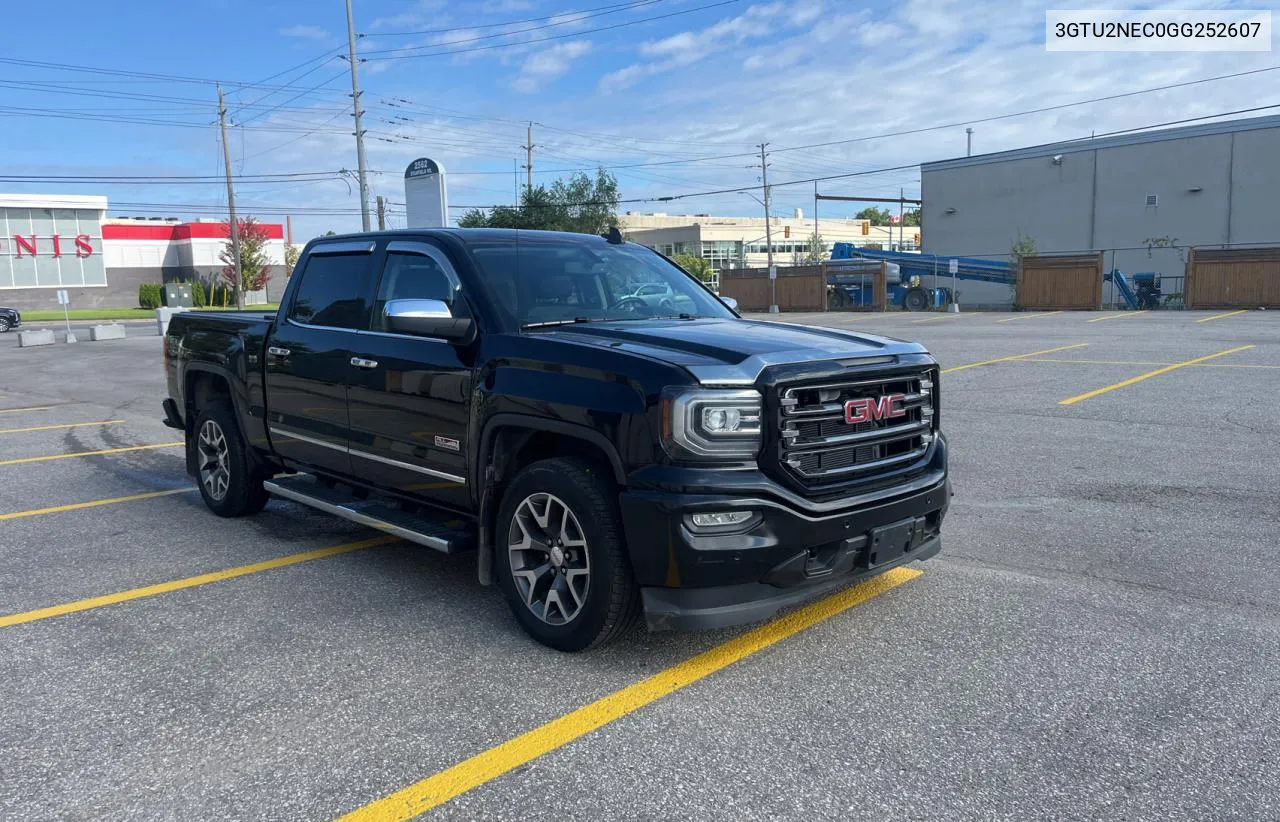 3GTU2NEC0GG252607 2016 GMC Sierra K1500 Slt