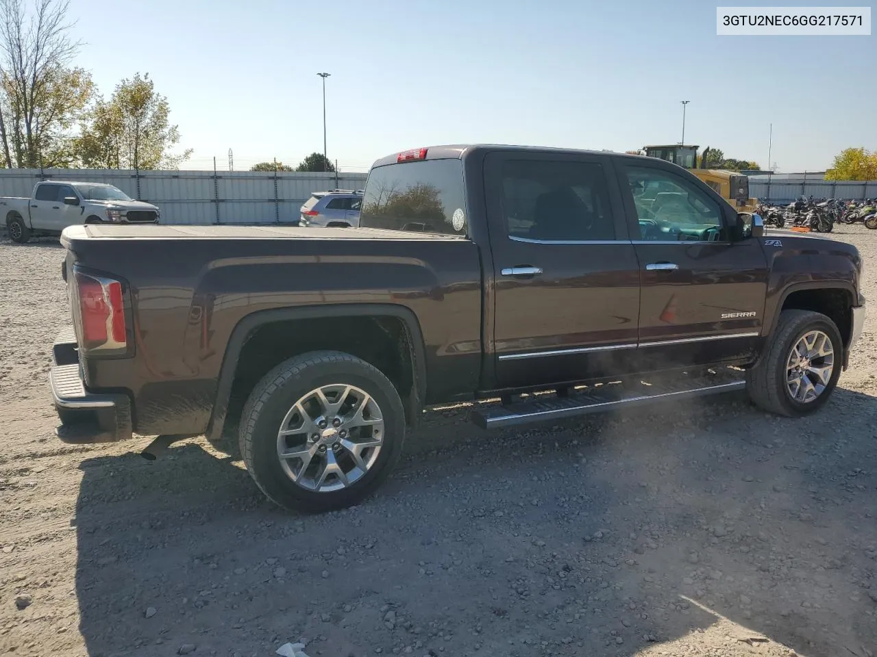 2016 GMC Sierra K1500 Slt VIN: 3GTU2NEC6GG217571 Lot: 73968054