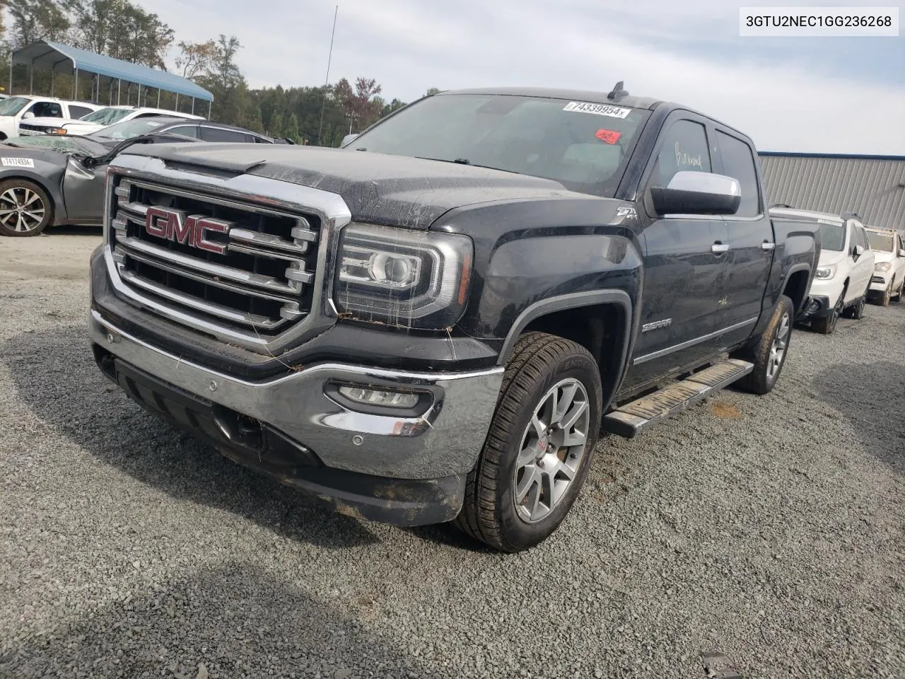 2016 GMC Sierra K1500 Slt VIN: 3GTU2NEC1GG236268 Lot: 74339954