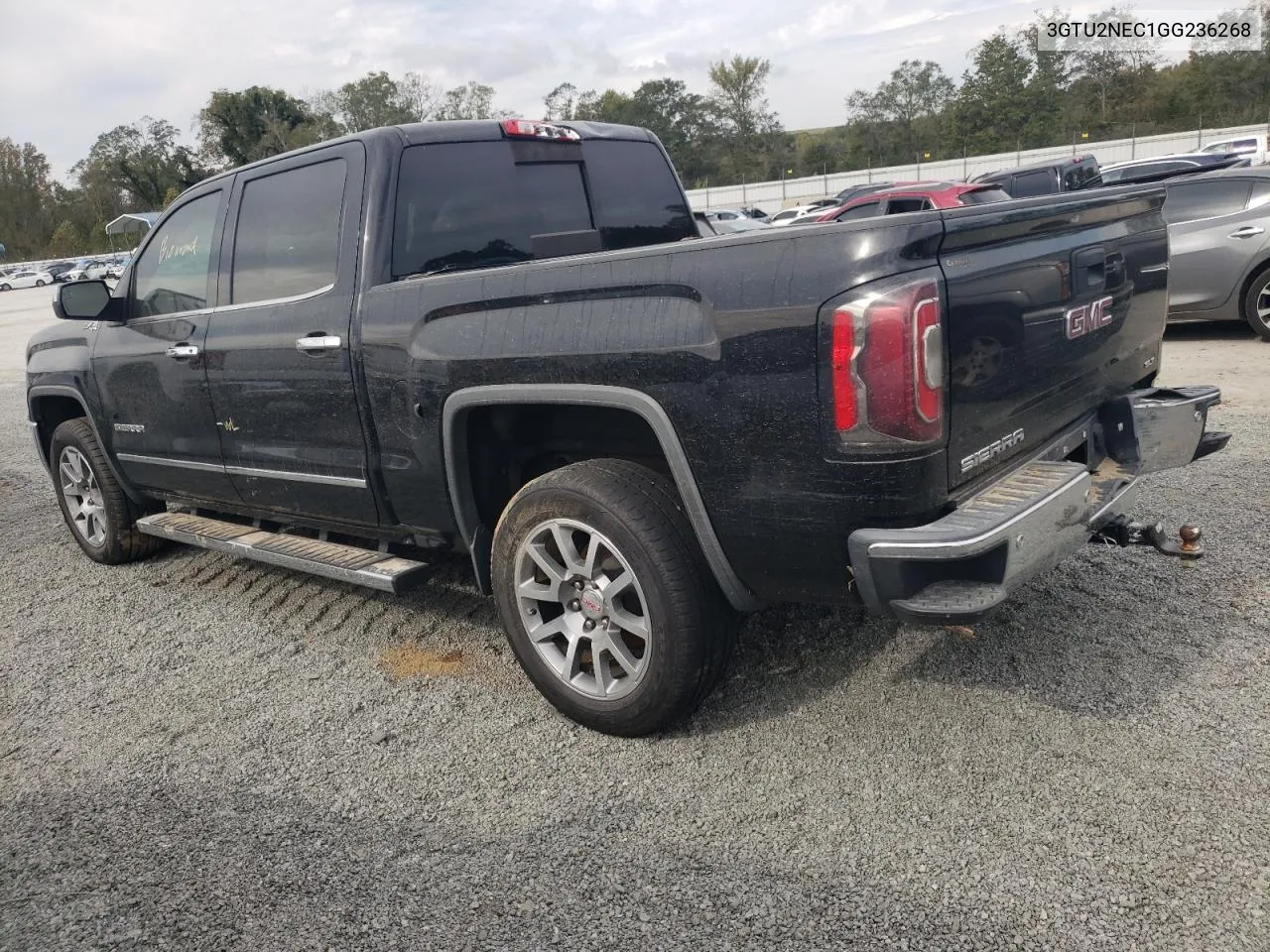 2016 GMC Sierra K1500 Slt VIN: 3GTU2NEC1GG236268 Lot: 74339954