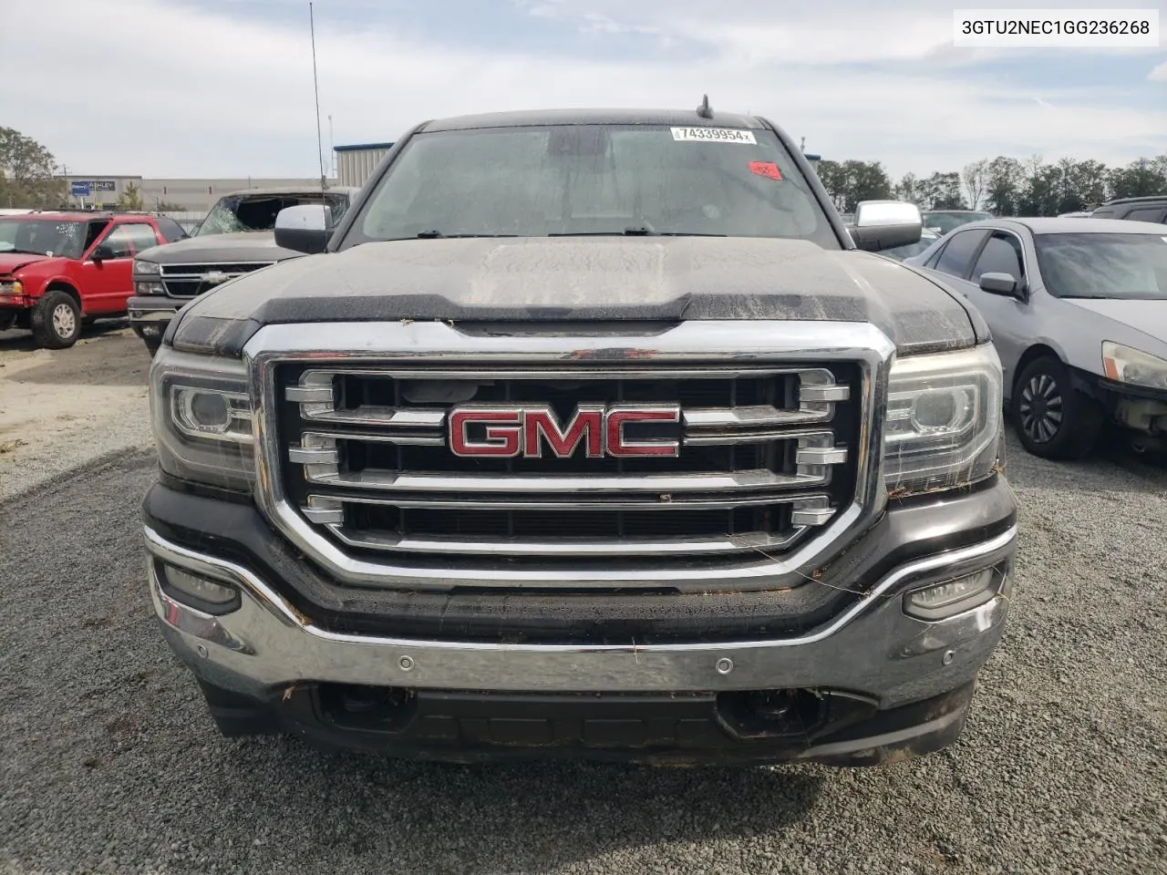 2016 GMC Sierra K1500 Slt VIN: 3GTU2NEC1GG236268 Lot: 74339954