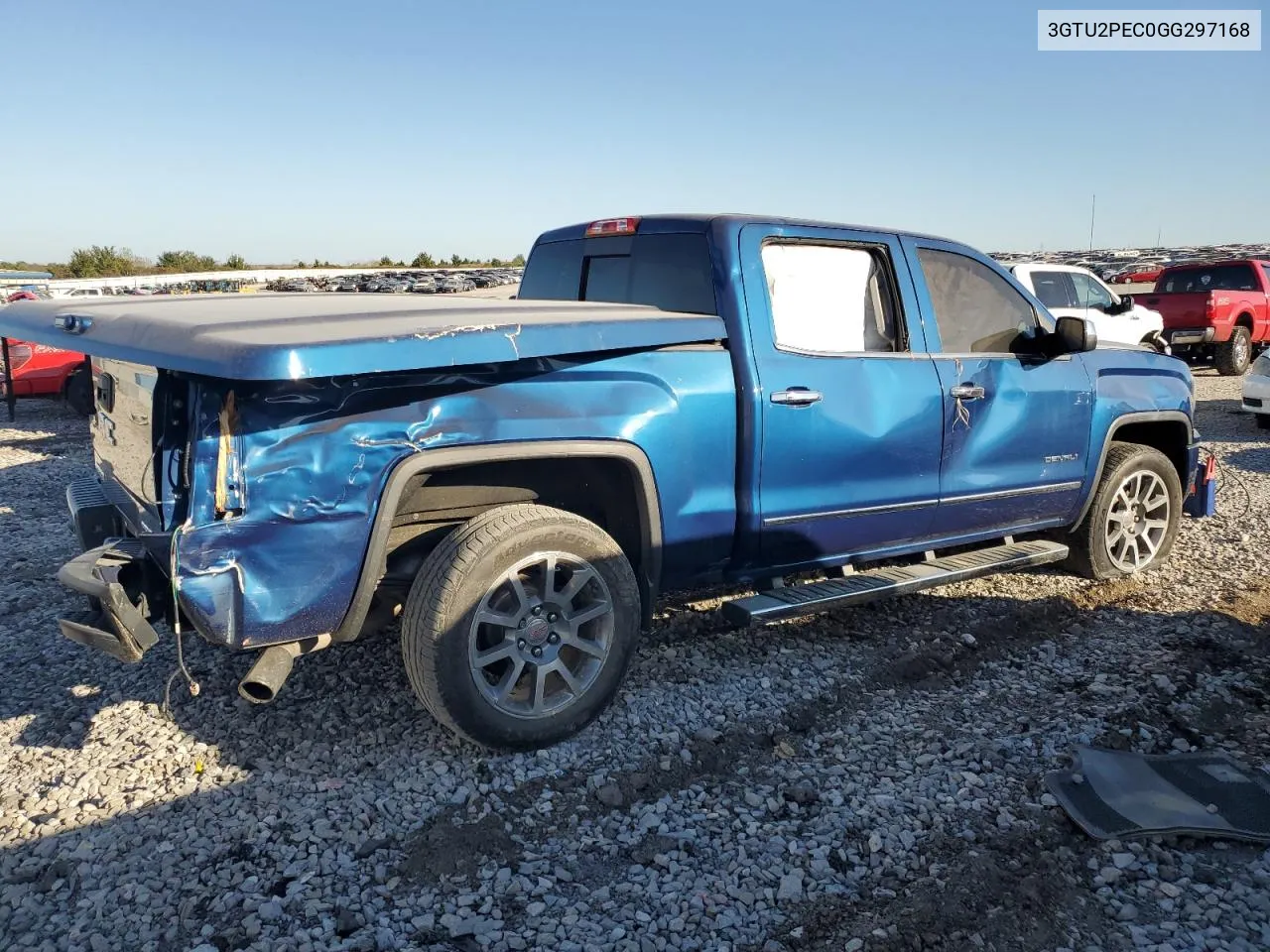 2016 GMC Sierra K1500 Denali VIN: 3GTU2PEC0GG297168 Lot: 74440614