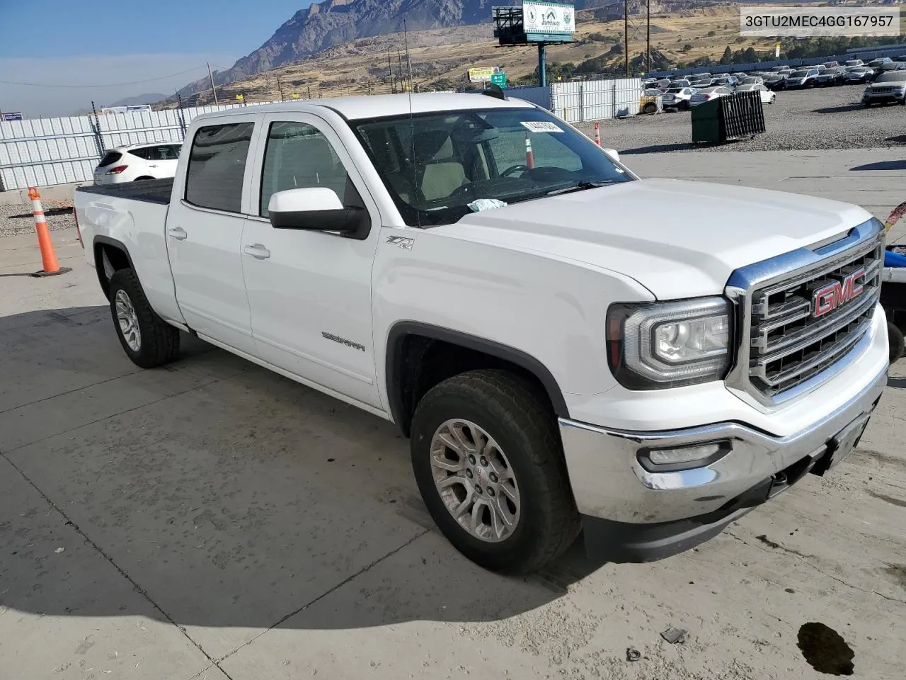 2016 GMC Sierra K1500 Sle VIN: 3GTU2MEC4GG167957 Lot: 74447624