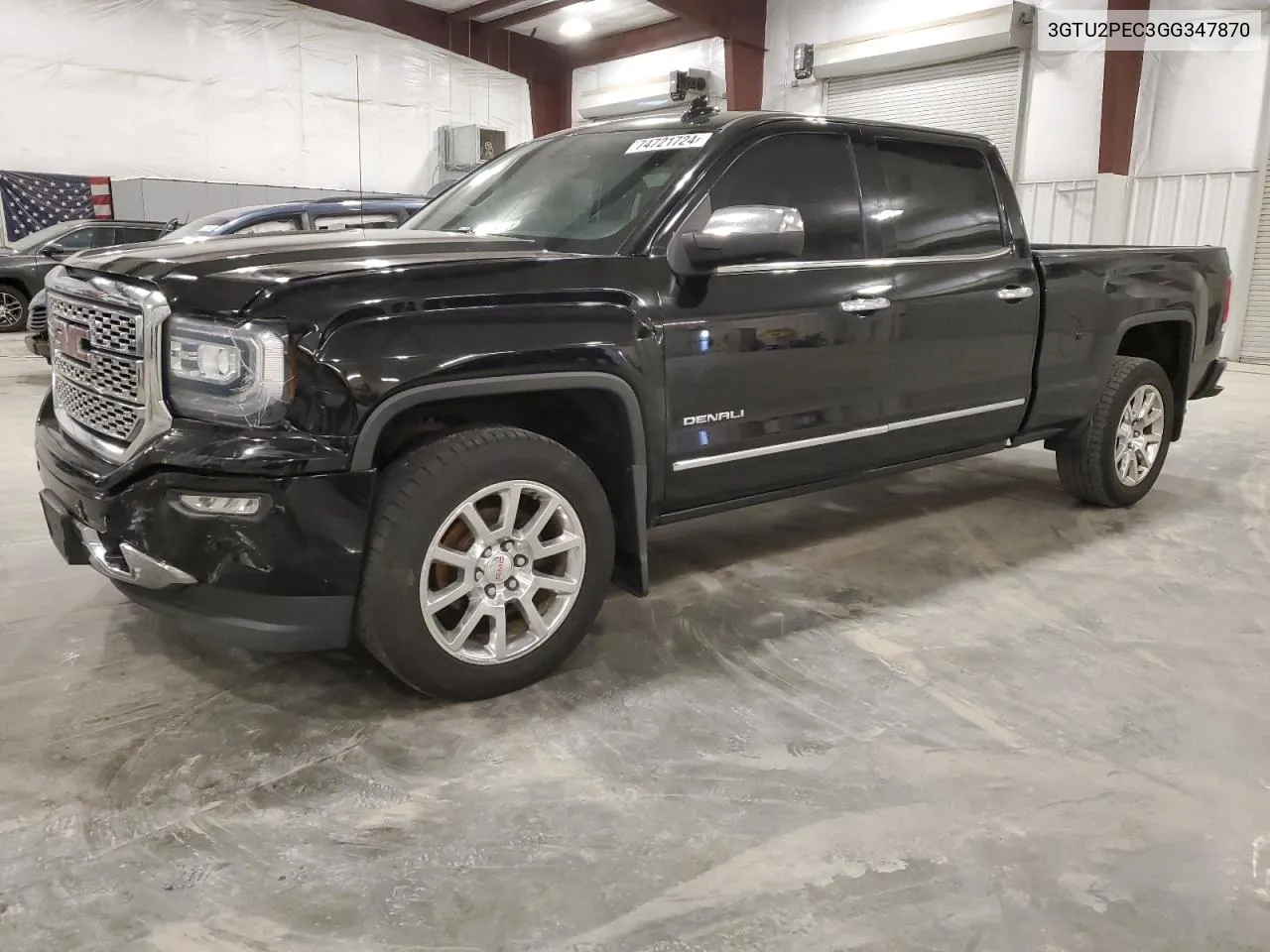 2016 GMC Sierra K1500 Denali VIN: 3GTU2PEC3GG347870 Lot: 74721724