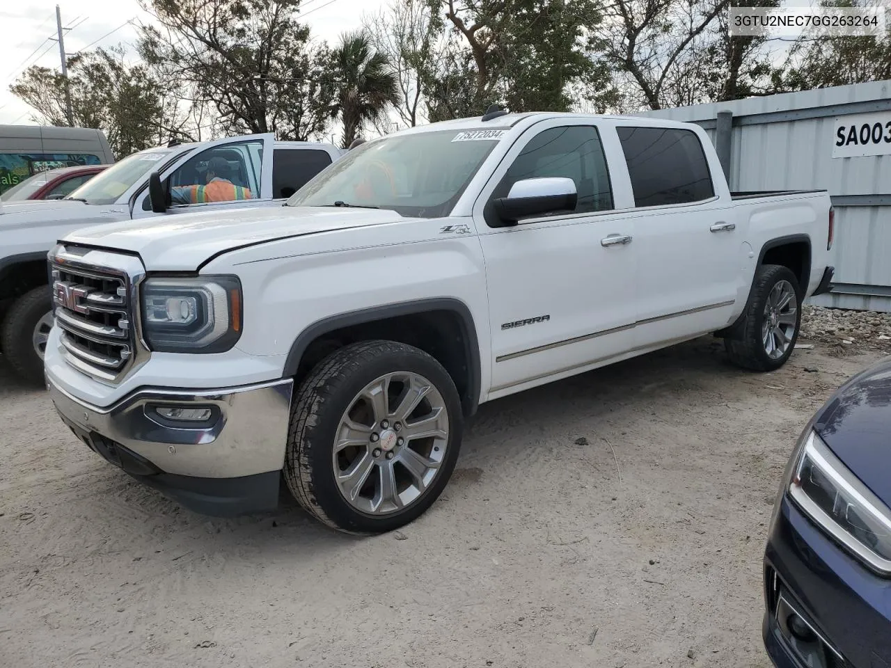 2016 GMC Sierra K1500 Slt VIN: 3GTU2NEC7GG263264 Lot: 75272034