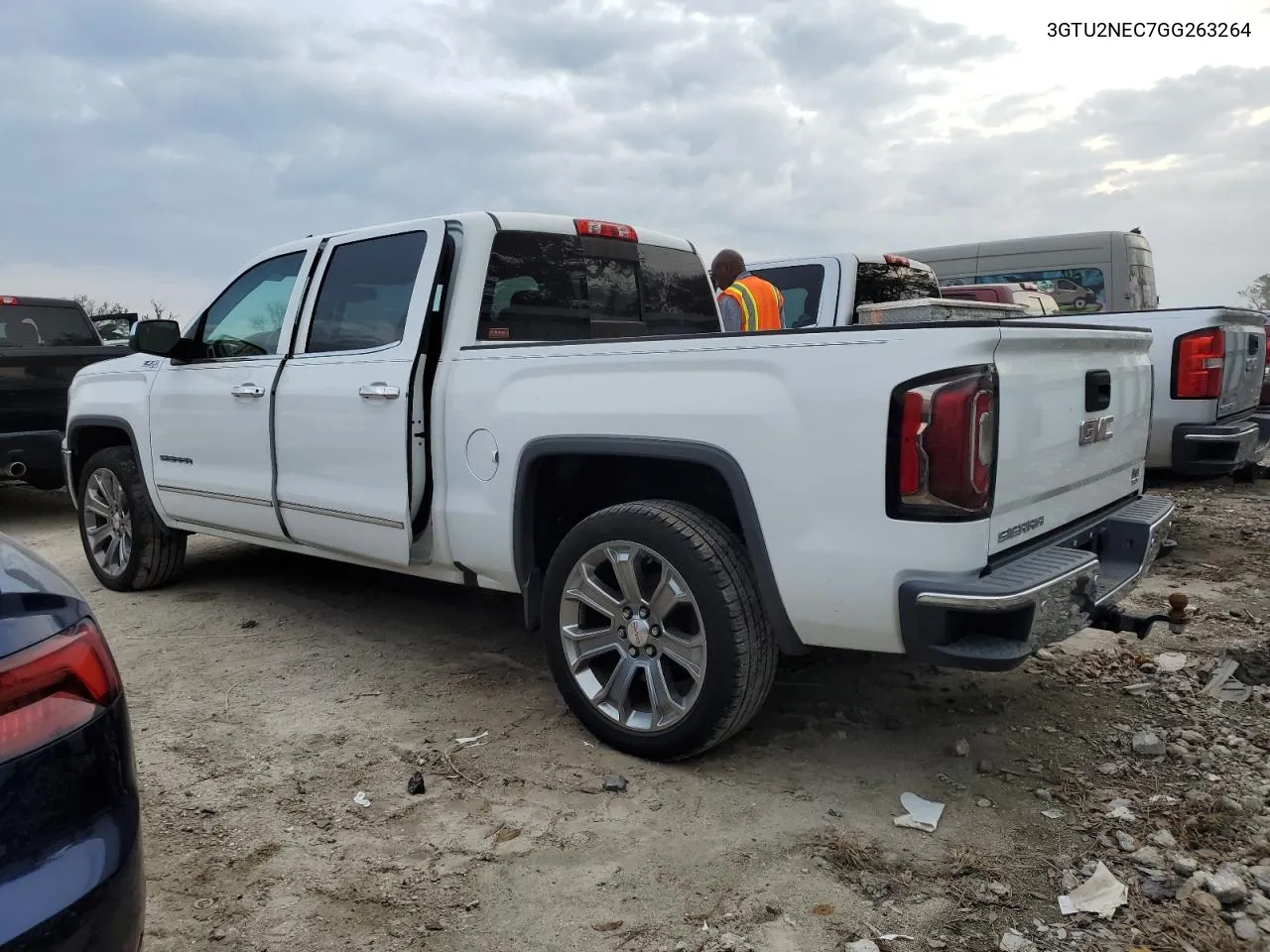 2016 GMC Sierra K1500 Slt VIN: 3GTU2NEC7GG263264 Lot: 75272034