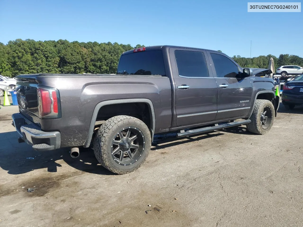 2016 GMC Sierra K1500 Slt VIN: 3GTU2NEC7GG240101 Lot: 75334844