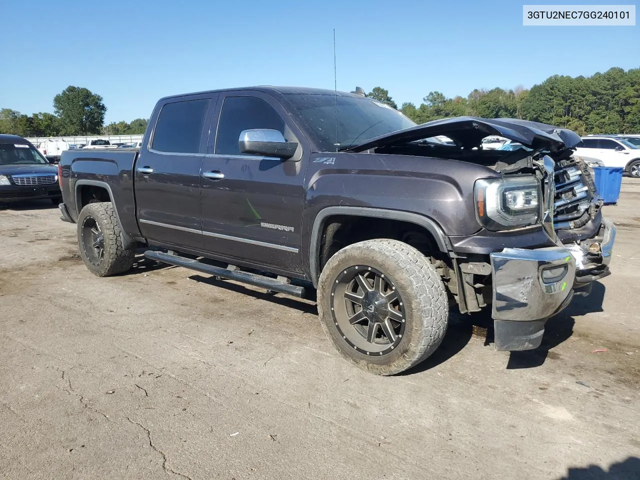 2016 GMC Sierra K1500 Slt VIN: 3GTU2NEC7GG240101 Lot: 75334844