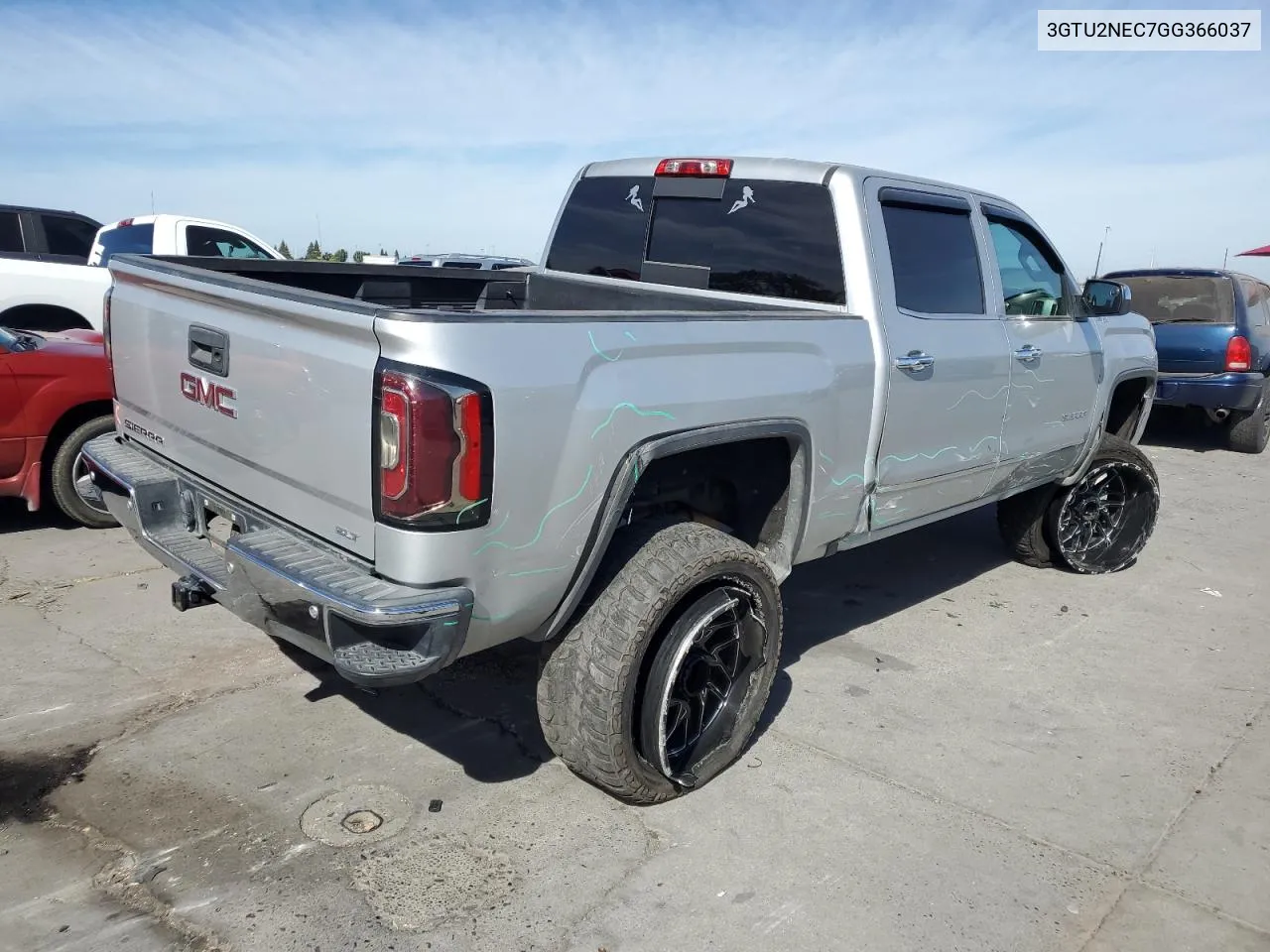 2016 GMC Sierra K1500 Slt VIN: 3GTU2NEC7GG366037 Lot: 75509704